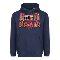 Navy football nana with leopard Heavyweight Hoodie - Zillion Design Studio
