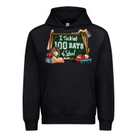Black I tacked 100 days school Baseball Urban Hoodie - NancyCooperArtShop