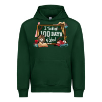Foreset Green I tacked 100 days school Baseball Urban Hoodie - NancyCooperArtShop