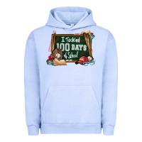 Pigment Grape Ice I tacked 100 days school Baseball Urban Hoodie - NancyCooperArtShop