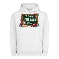 Pigment Lunar Rock I tacked 100 days school Baseball Urban Hoodie - NancyCooperArtShop
