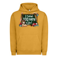 Pigment Peanut Butter I tacked 100 days school Baseball Urban Hoodie - NancyCooperArtShop