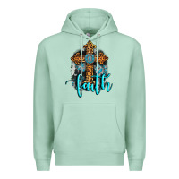 Seafoam faith western turquoise Premium Hoodie - AdoDesignShop