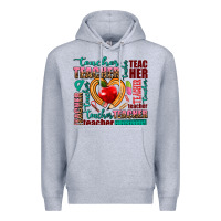 Heather Grey teacher Premium Hoodie - AdoDesignShop