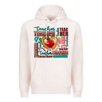 Pale Pink teacher Premium Hoodie - AdoDesignShop