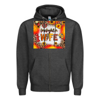 Charcoal Heather firefighter wife Zipper Hoodie - RanaPortraitStore