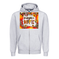 Heather Grey firefighter wife Zipper Hoodie - RanaPortraitStore