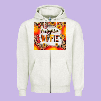 Zipper Hoodie firefighter wife