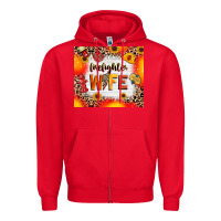 Red firefighter wife Zipper Hoodie - RanaPortraitStore