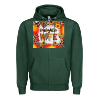 Sports Green firefighter wife Zipper Hoodie - RanaPortraitStore