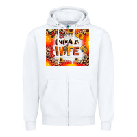 White firefighter wife Zipper Hoodie - RanaPortraitStore