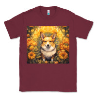 Burgundy pembroke welsh corgi Classic Tee - Unal Design