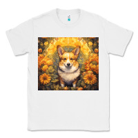 White pembroke welsh corgi Classic Tee - Unal Design