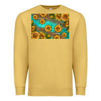 Antique Gold western sunflowers skinny metal can holder Premium Sweatshirt - HRA Design Shop