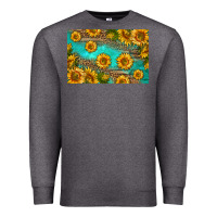 Charcoal Heather western sunflowers skinny metal can holder Premium Sweatshirt - HRA Design Shop