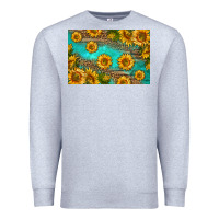 Heather Grey western sunflowers skinny metal can holder Premium Sweatshirt - HRA Design Shop