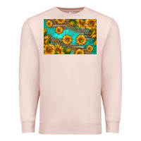 Pale Pink western sunflowers skinny metal can holder Premium Sweatshirt - HRA Design Shop