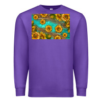 Purple western sunflowers skinny metal can holder Premium Sweatshirt - HRA Design Shop
