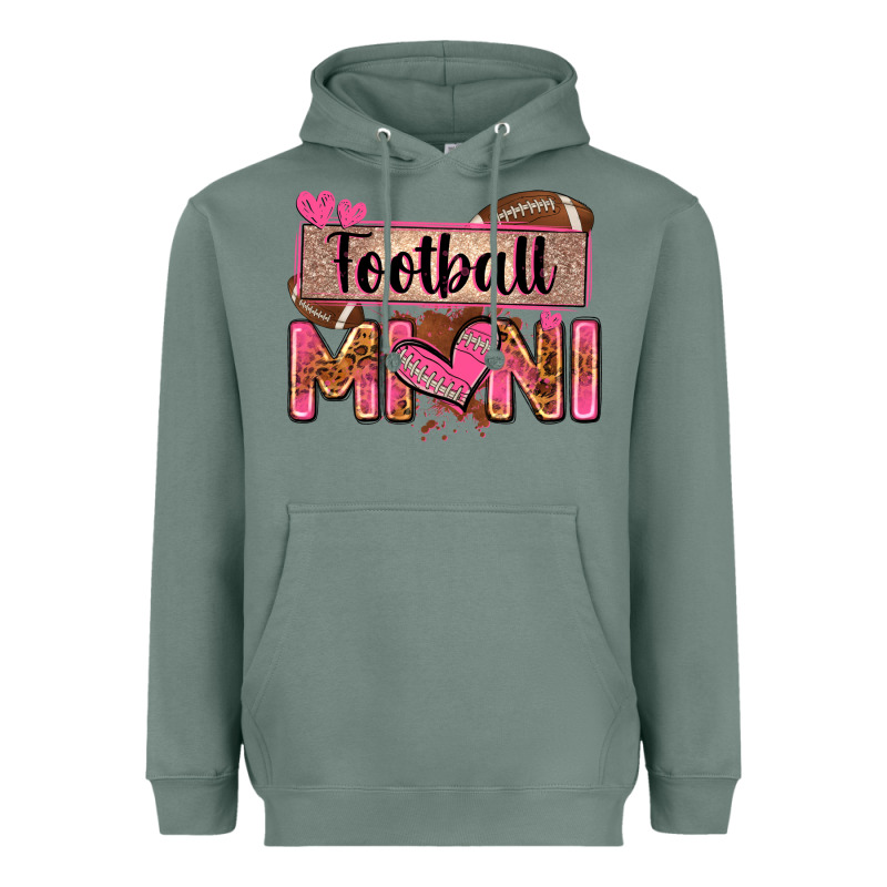 Football Mini With Leopard Heavyweight Hoodie by Zillion Design Studio | Teevron