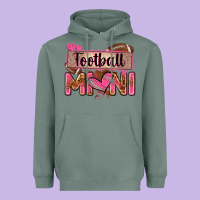Football Mini With Leopard Heavyweight Hoodie Designed By Zillion Design Studio