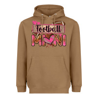 Toasted Coconut football mini with leopard Heavyweight Hoodie - Zillion Design Studio