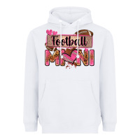White football mini with leopard Heavyweight Hoodie - Zillion Design Studio