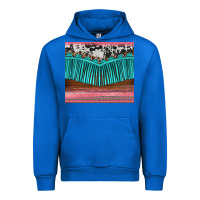 Cobalt western fringe cowhide leopard Urban Hoodie - BarkalooDesign