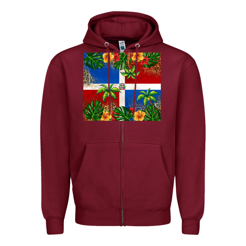 Dominican Republic Zipper Hoodie by RanaPortraitStore | Teevron