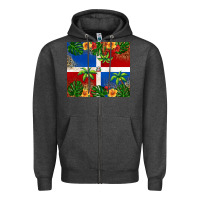 Charcoal Heather dominican republic Zipper Hoodie - RanaPortraitStore