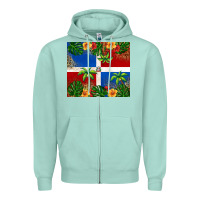 Seafoam dominican republic Zipper Hoodie - RanaPortraitStore