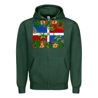 Sports Green dominican republic Zipper Hoodie - RanaPortraitStore