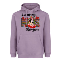 Lavender la mama mos chingona Heavyweight Hoodie - texasbilliewilder
