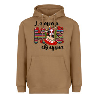 Toasted Coconut la mama mos chingona Heavyweight Hoodie - texasbilliewilder