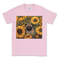 Bubblegum Pink pug Classic Tee - Unal Design