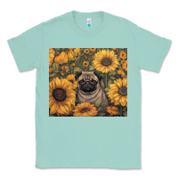 Seafoam pug Classic Tee - Unal Design