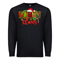 Black christmas mammy claus Premium Sweatshirt - FaDigitalArtStudio
