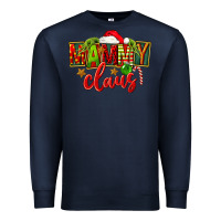 Navy christmas mammy claus Premium Sweatshirt - FaDigitalArtStudio