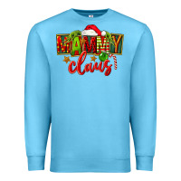 Ocean Blue christmas mammy claus Premium Sweatshirt - FaDigitalArtStudio