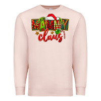Pale Pink christmas mammy claus Premium Sweatshirt - FaDigitalArtStudio