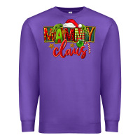 Purple christmas mammy claus Premium Sweatshirt - FaDigitalArtStudio