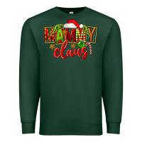 Sports Green christmas mammy claus Premium Sweatshirt - FaDigitalArtStudio