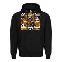 Black football Zipper Hoodie - RanaPortraitStore