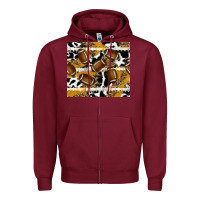 Burgundy football Zipper Hoodie - RanaPortraitStore
