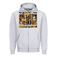 Heather Grey football Zipper Hoodie - RanaPortraitStore