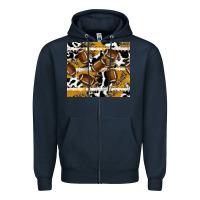 Navy football Zipper Hoodie - RanaPortraitStore