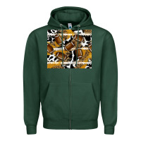 Sports Green football Zipper Hoodie - RanaPortraitStore