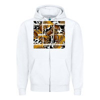 White football Zipper Hoodie - RanaPortraitStore