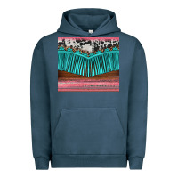 Pigment Midnight Navy western fringe cowhide leopard Urban Hoodie - BarkalooDesign