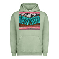 Pigment Oil Green western fringe cowhide leopard Urban Hoodie - BarkalooDesign