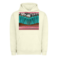 Pigment Pistachio western fringe cowhide leopard Urban Hoodie - BarkalooDesign